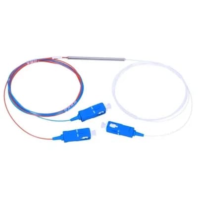 Main image for Single Mode Bare Fiber Optic PLC 1X2 Splitters With SC/UPC Connectors