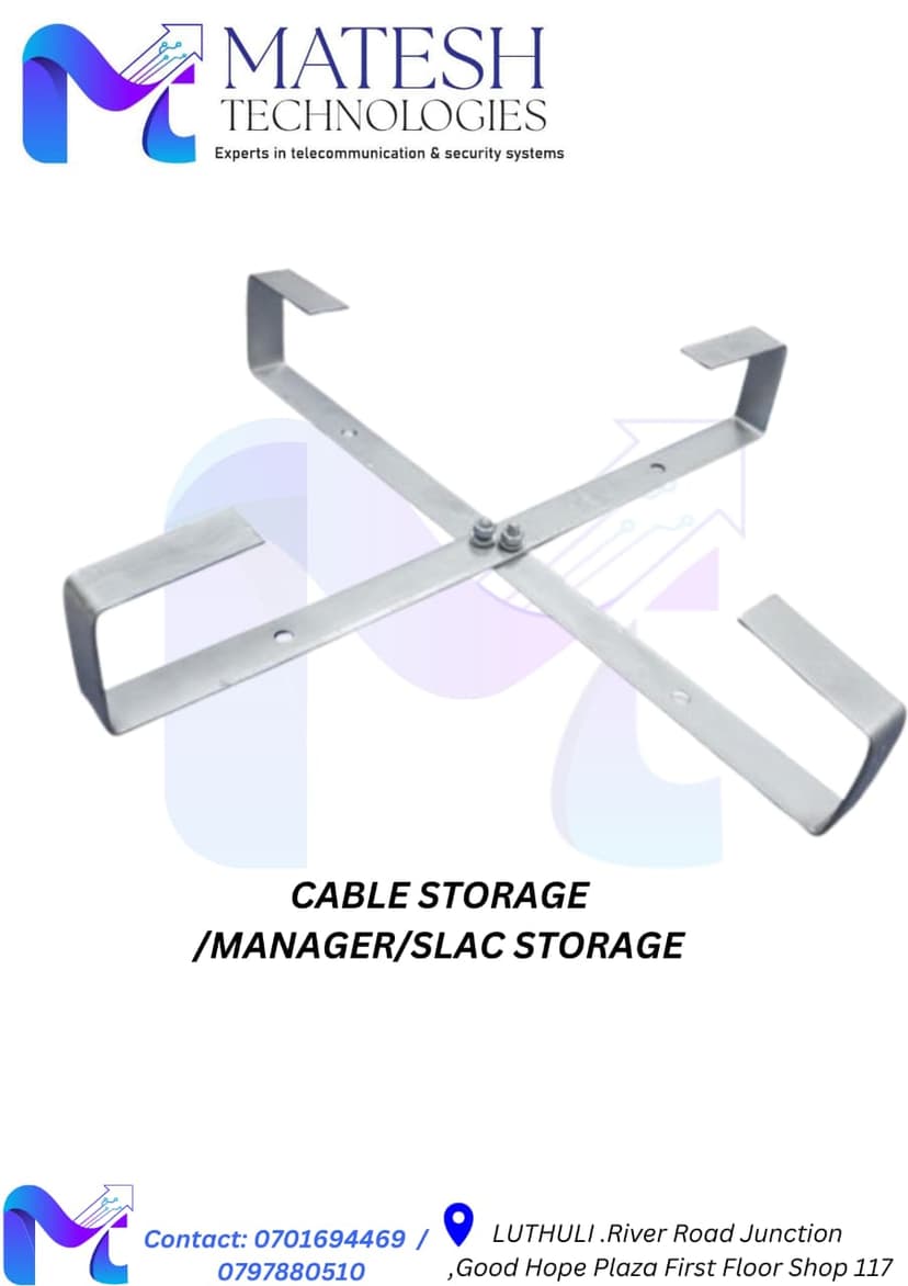 Fiber Slack Storage & Cable Management Bracket